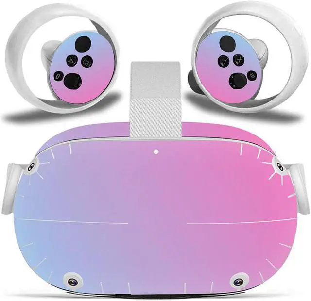 Main image of Misskit Vinyl Skin Sticker for Oculus Quest 2 VR Headset Controller PVC Decals Cute Cartoon Wrap Cover for Oculus Quest 2 Accessories