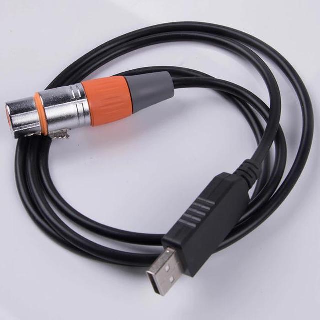 USB to DMX Interface Adapter DMX512 Stage Light Controller Cable For  Computer 