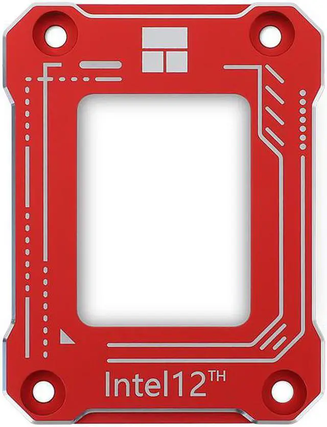 Alt view image 3 of 5 - CPU Contact Frame for LGA 1700 Retrofit Kit, 17XX-BCF Bracket Intel 12th/13th/14th Generation Anti-Bending Buckle Red