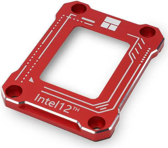 Alt view image 2 of 5 - CPU Contact Frame for LGA 1700 Retrofit Kit, 17XX-BCF Bracket Intel 12th/13th/14th Generation Anti-Bending Buckle Red