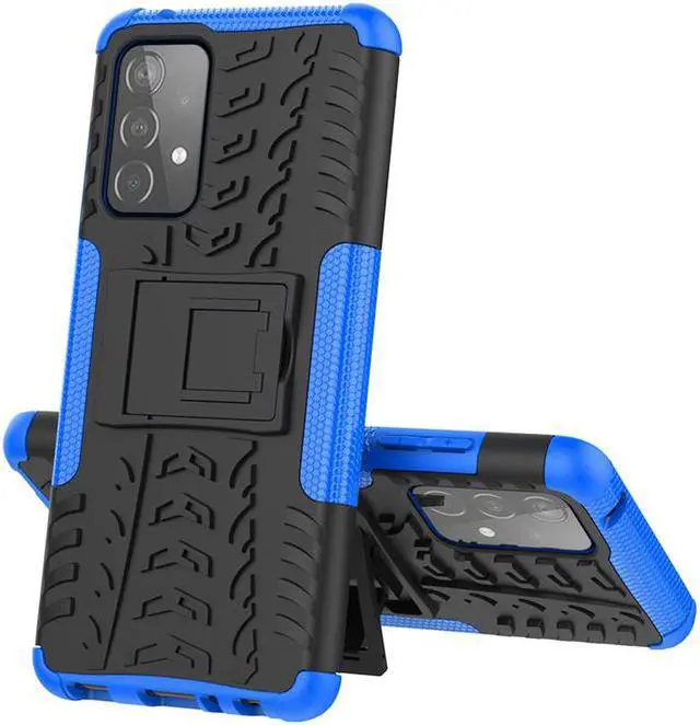 Alt view image 2 of 2 - For Samsung Galaxy A21 Case Cover Anti-knock Heavy Duty Armor Phone Case(Blue)