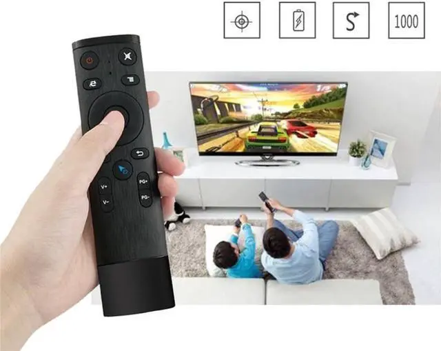 Alt view image 4 of 6 - Q5 Air Mouse 2.4G Voice Input Remote Control Wireless Air Remote Mouse with USB Receiver HTPC PC Controller for Smart TV