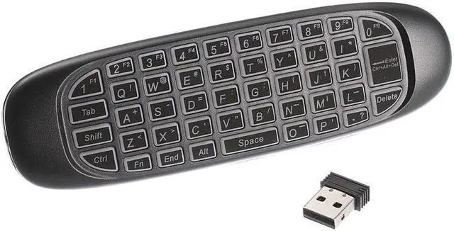 Alt view image 4 of 6 - C120 Backlight Fly Air Mouse Wireless Game Keyboard Rechargeable 2.4GHz Universal Smart Controle Remote for Android TV Box PC