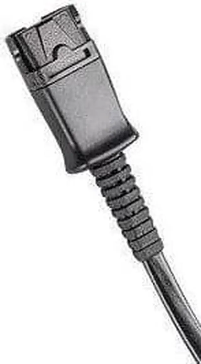 Alt view image 2 of 4 - Headset bottom lead QD RJ cable for call center Headsets RJ plug headphone RJ9 jack connector Quick Disconnect