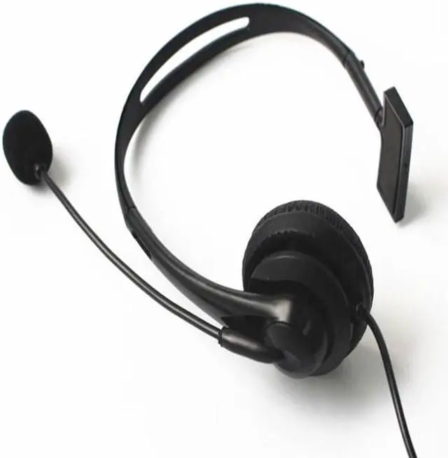 Alt view image 2 of 6 - Linhuipad 2.5mm  jack Wired Headset Unilateral earphone for Telephone Call Center Single Ear with Noise Cancelling Microphone