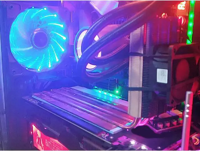 Alt view image 6 of 6 - RTX 30 Serie 3090 3060 3080 PC Video Graphics Card Backplane Pure Copper Heat Sink Thermotube Fins Diy Radiator Cooler