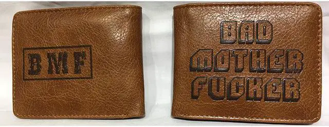 Main image of Wallet With Zipper Coin Pocket Bad Mother Boys Wallet Card Holder Vintage Gift Purse