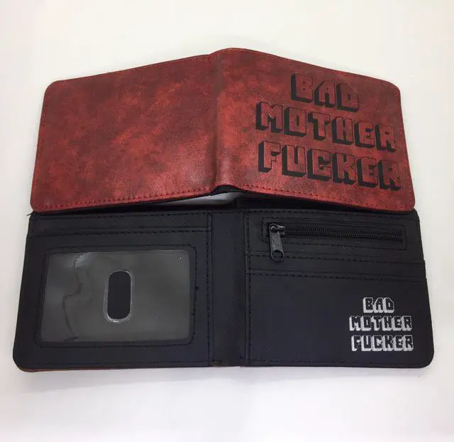 Main image of Wallet With Zipper Coin Pocket Bad Mother Boys Wallet Card Holder Vintage Gift Purse