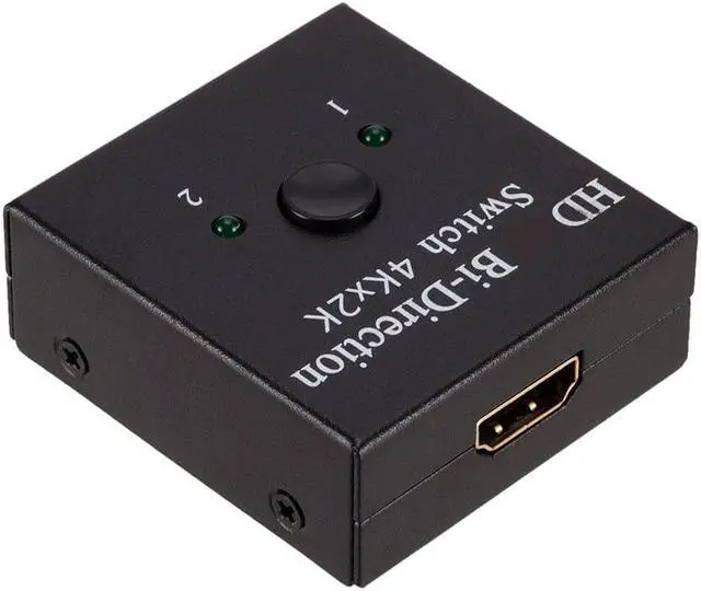 Alt view image 2 of 6 - 4K HDMI-Compatible Splitter Switch 1X2 2X1 Split 1 in 2 Out Amplifier HDR HDCP Splitter For Ultra Xbox HDTV Switcher Adapter
