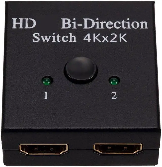 Alt view image 6 of 6 - 4K HDMI-Compatible Splitter Switch 1X2 2X1 Split 1 in 2 Out Amplifier HDR HDCP Splitter For Ultra Xbox HDTV Switcher Adapter
