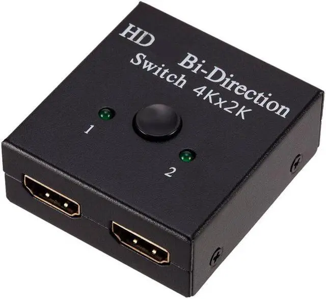Alt view image 4 of 6 - 4K HDMI-Compatible Splitter Switch 1X2 2X1 Split 1 in 2 Out Amplifier HDR HDCP Splitter For Ultra Xbox HDTV Switcher Adapter