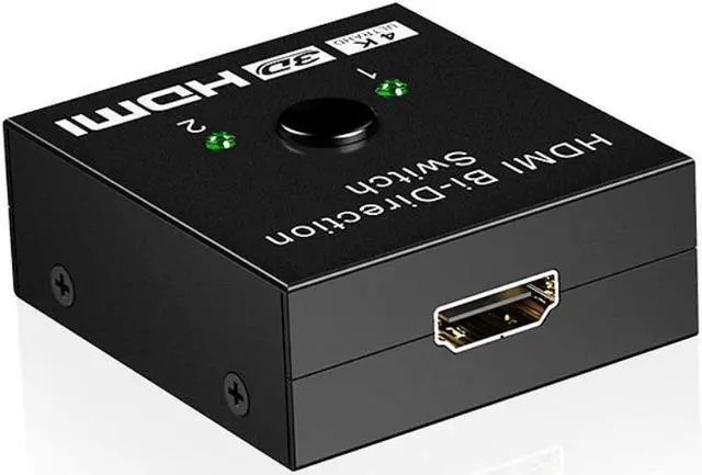 Alt view image 3 of 5 - HDMI Splitter, GANA HDMI Switch Bidirectional 2 Input to 1 Output or 1 in to 2 Out, Supports 4K/3D/1080/HDCP Passthrough-HDMI Switcher for HDTV/Blu-Ray Player/DVD/DVR/Xbox etc.