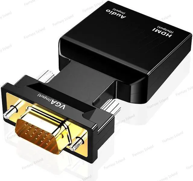 Alt view image 5 of 6 - HW-2217 INPUT vga to hdmi OUTPUT converter with audio VGA to HDMI computer host to HD 1080