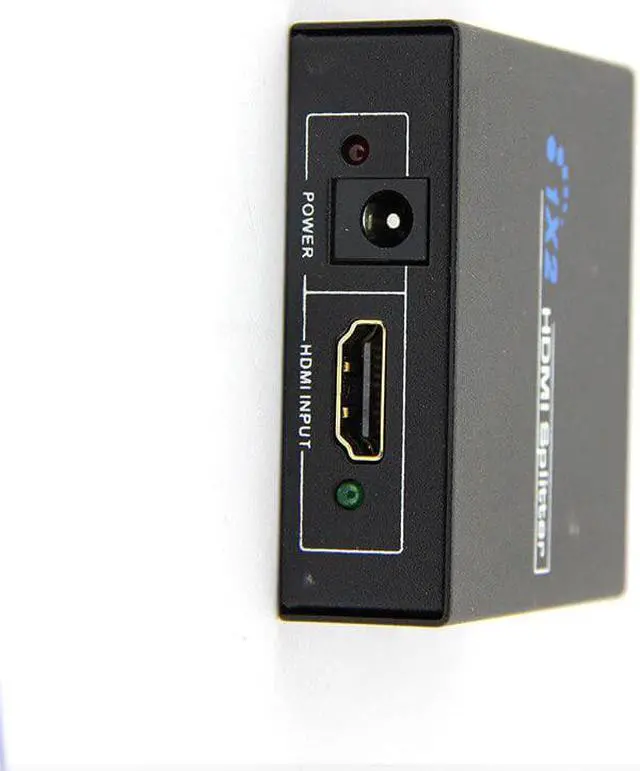 Alt view image 4 of 6 - HDMI-compatible Splitter Full HD 1080p Video HDMI Switch 1 in 2 Out Amplifier Dual Display For HDTV DVD PS3 Xbox HDMI -02