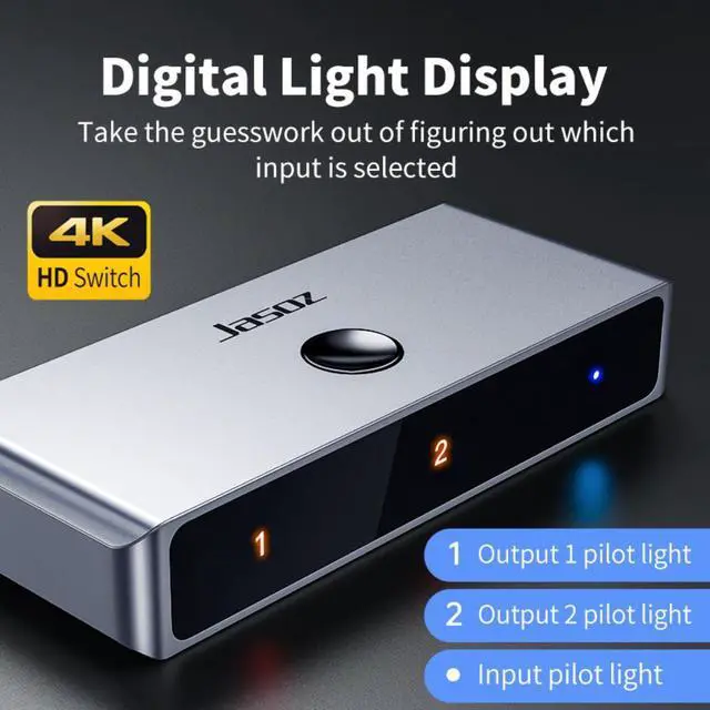 Main image of HDMI Splitter 4K 1x2/2x1 Adapter HDMI Switcher Bi-Direction Converter for latop Macbook Air HDTV PS4 Video HDMI Switch