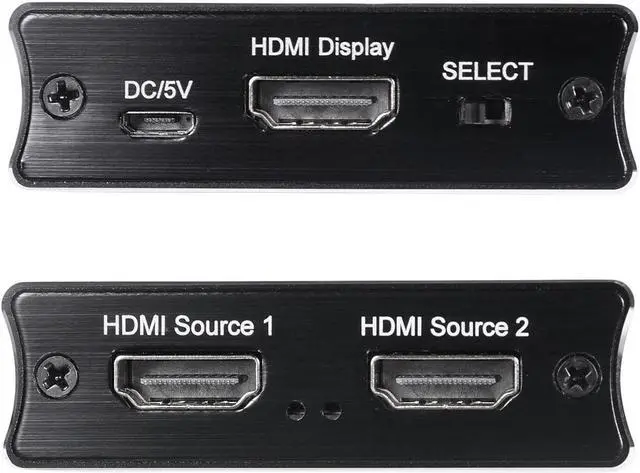 Alt view image 2 of 5 - NK-W80 2x1 HDMI Switcher 2 in 1 Out High-speed HD Switcher Converter up to 8K@60Hz Resolution One-key Switch for TV Monitor PC