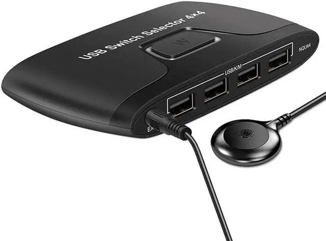 Alt view image 3 of 6 - 4x1 Multiviewer 4 In 4 Out Kvm Switch Computer Sharing Converter Quad Screen Real Time Multi Viewer Usb Hub Splitter Switch