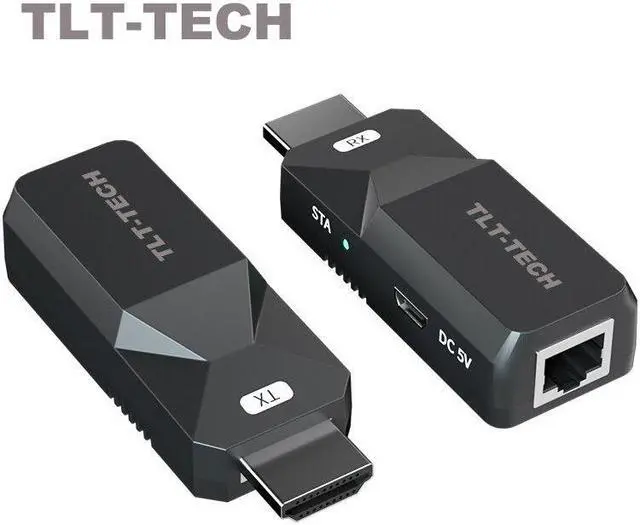 Main image of 2022 New MINI HDMI extender over cat6/cat5e cable up to 50M 165ft full HD1080P supported HDMI extender cable amplifier for HDTV