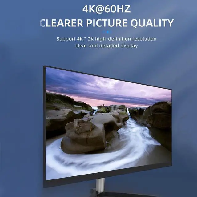 Alt view image 6 of 6 - 4K KVM Switcher Universal Stable Professional Aluminum Alloy Computer With Indicate Light 4 Port USB  For Mouse Keyboard Hub(USB)