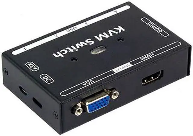 Main image of KVM Switch 2 in 1 out hybrid hdmi vga combination sharer Laptop  video recorder share a set of keyboard mouse monitor printer