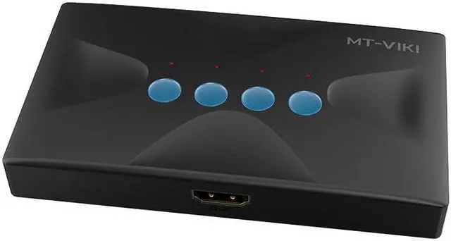 Alt view image 5 of 6 - MT-VIKI 4 Ports KVM Switch USB 4 In 1Out HDMI HD display multi-computer host monitoring mouse keyboard sharing devices MT-HK04