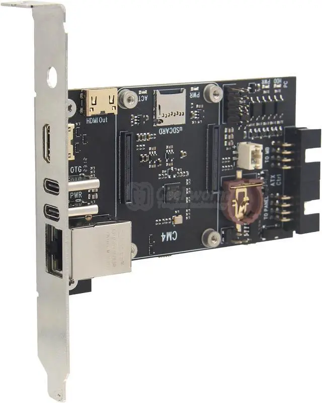 Alt view image 4 of 6 - Geekworm X650 PiKVM V3 PCIe Version for Raspberry Pi CM4 KVM Over IP HDMI CSI
