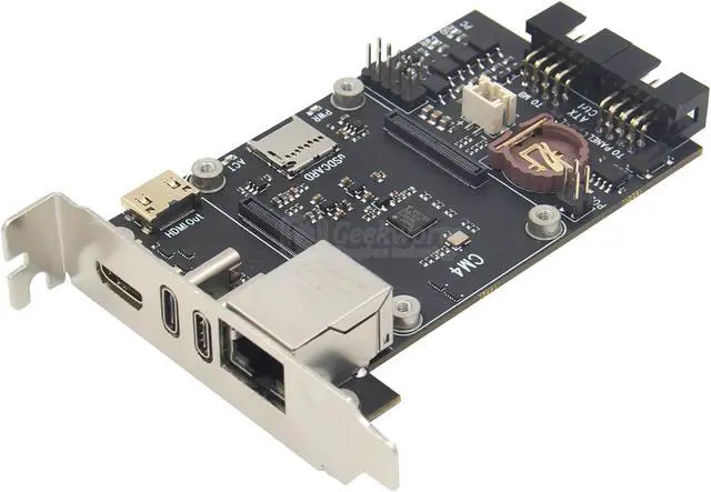 Alt view image 6 of 6 - Geekworm X650 PiKVM V3 PCIe Version for Raspberry Pi CM4 KVM Over IP HDMI CSI