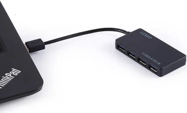 Alt view image 5 of 6 - LESHP Four-Ports Ultra-thin Design USB 3.0 HUB Plug and Play Easy to use and Carry Super speed(5Gbps) Transmission