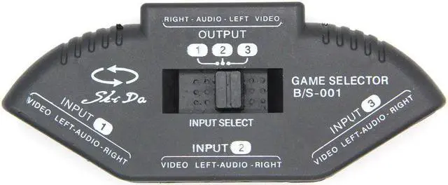 Alt view image 2 of 4 - Audio Video AV RCA Switch Splitter Selector 3 to 1 RCA Composite AV Cable for STB TV DVD Player for XBOX PS2