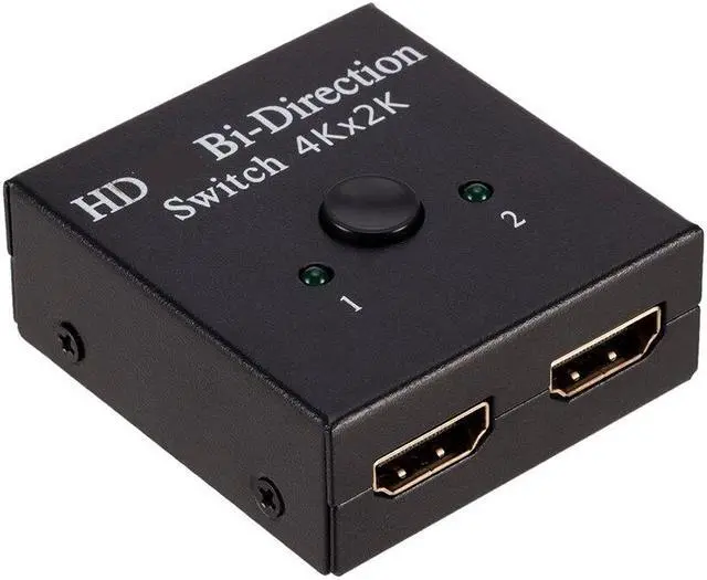 Alt view image 6 of 6 - HDMI-compatible Splitter 4K Switch KVM Bi-Direction 1x2/2x1 HDMI-compatible Switcher 2 in1 Out for PS4/3 TV Box Switcher Adapter