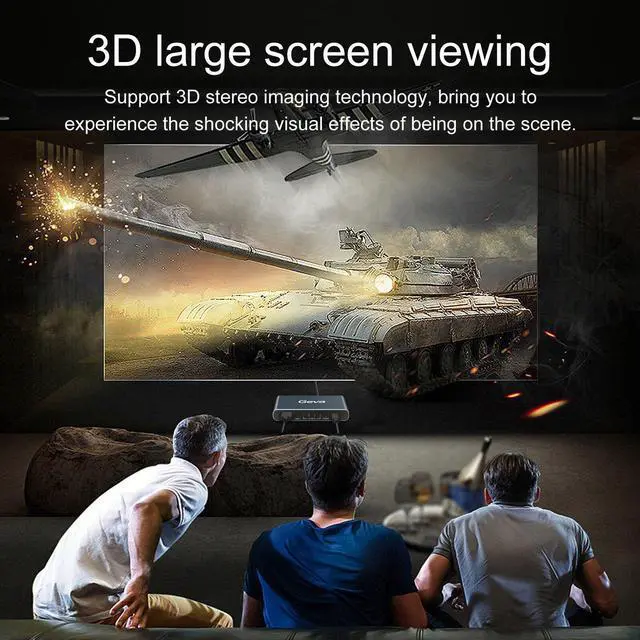 Alt view image 5 of 6 - 1x4 HDMI-compatible Splitter 1 in 4 Out 4K@60hz Splitter 1 Port to 4 Display  Duplicate/Mirror HDCP 18Gbps for PS4 Xbox Switch