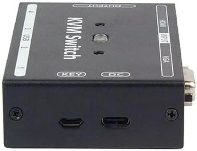 Alt view image 4 of 6 - Hybrid KVM Switch 2 in 1 out VGA HDMI sharer computer host monitor share USB keyboard mouse printer