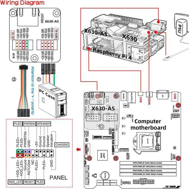 Alt view image 4 of 6 - Raspberry Pi based KVM over IP PiKVM-A3 with Power Adapter USB-C 5V 4A for Raspberry Pi 4B