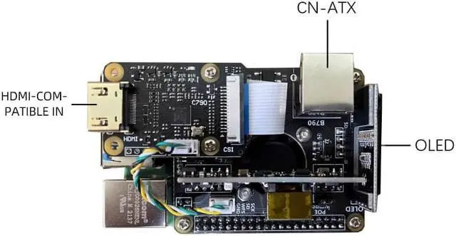 Alt view image 6 of 6 - Server O & M Hdmicsi Remote Control with Metal Case KVM Remote Control Pikvm O & M Overip for Raspberry Pi 4