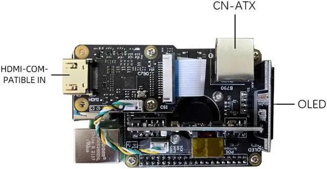 Alt view image 3 of 6 - BLIKVM HAT KVM over IP Hdmicsi BLIKVM PIKVM Remote Control for Server Operation and Maintenance for Raspberry Pi 4
