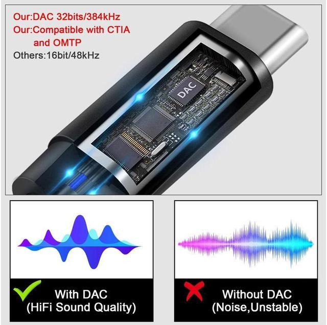 Alt view image 3 of 7 - USB C to 3.5mm Audio Adapter,USB Type C to Aux Audio Jack Cable with PD 60W Fast Charging USB C to 3.5mm Headphone Adapter Compatible with Galaxy S21 S20 Ultra S20+ Note 20,Pixel 4 3 2 XL More