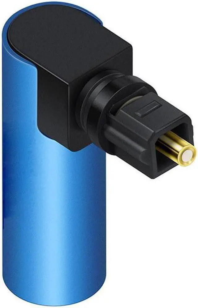 Alt view image 6 of 7 - 90 Degree Optical Audio Cable Adapter Right Angle Digital SPDIF Toslink Optical Connector 360 rotating Swivel for Soundbox,Macbook,TV BOX,TV,DVD,Amplifier