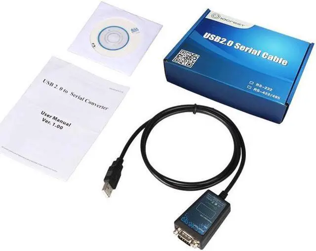 Alt view image 4 of 4 - USB 2.0 to RS-232 Male (9-Pin) DB9 Serial Cable with FTDI Chipset Support Win10 Mac OS-X Linux Android (3.28ft)