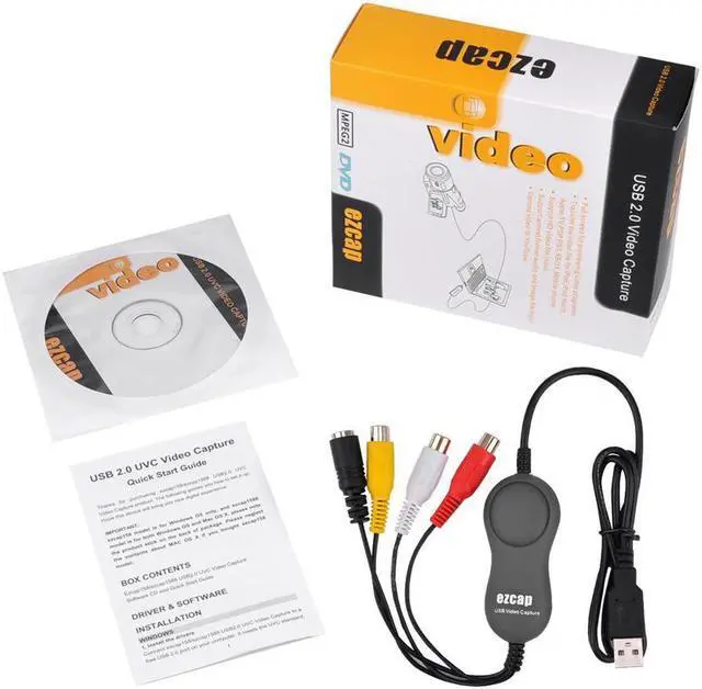 Alt view image 7 of 7 - USB Audio Video Capture USB 2.0 Video Converter Convert Analog Video to Digital Format