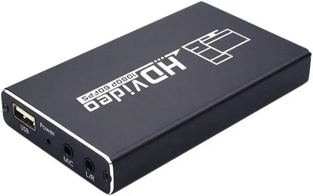 Main image of HDMI Recording Box 1080p 60FPS HDMI Capture Device Digital Game Capture Card TV Converter Box USB Dongle Video Game Grabber Converter for Video Player Broadcast Live Stream Record