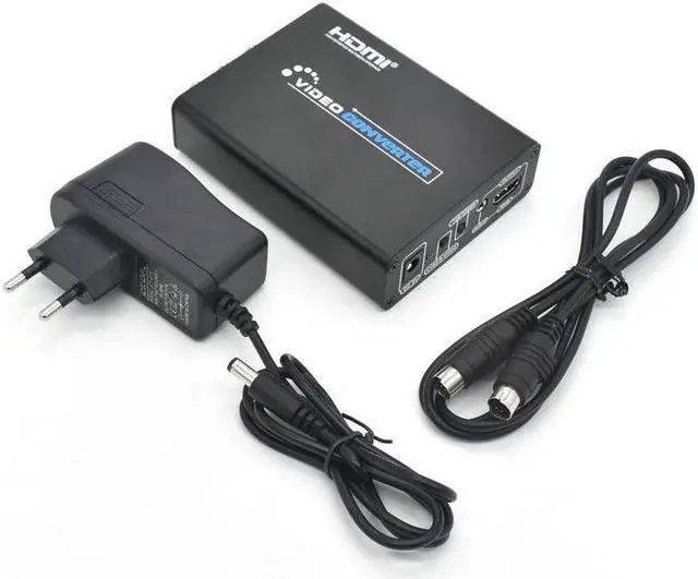 Alt view image 7 of 7 - 3RCA CVBS Composite & S-Video R/L Audio to HDMI Converter Adapter Support 720P/1080P with 3RCA S-Video Cable for NES SNES N64 PS2 PS3 HDTV
