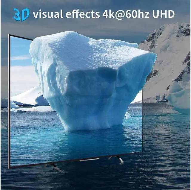 Alt view image 2 of 7 - 4 Port DisplayPort KVM Switch 3D UHD 4K@60Hz 4 in 1 Out USB and DP KVM Switcher for 4 PCs Share Keyboard Mouse Monitor and USB 2.0 Devices, with 4 USB Cables