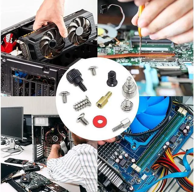Alt view image 5 of 5 - 362pc Computer Screws Assortment Kit | Motherboard Standoff Risers Screw Set for HDD SSD Hard Drive, Computer Case, Fan, Power Supply, Graphics, CD, Motherboard Screws Kit for DIY & Repair