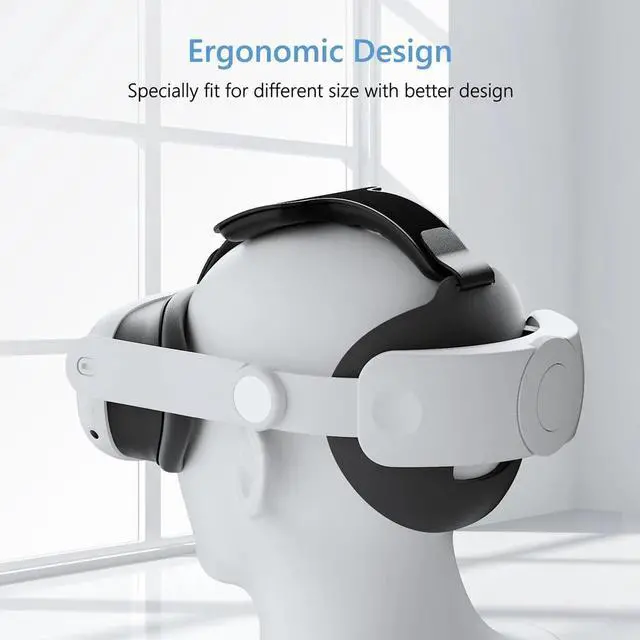 Alt view image 3 of 6 - Head Strap for Meta Oculus Quest 3, VR Accessories Replacement Comfortable Sponge Headwear Headset