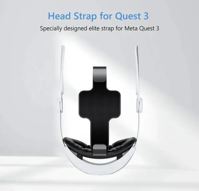 Alt view image 5 of 6 - Head Strap for Meta Oculus Quest 3, VR Accessories Replacement Comfortable Sponge Headwear Headset