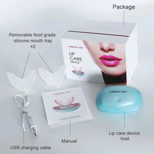 Alt view image 5 of 6 - Lip Pump Fuller Electric Lip Plumper LED Light Therapy Enhancer Sexy Thicker Lips Plumping Tool Mouth Enhancer Bigger Thicker