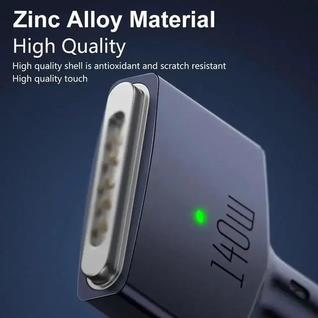 Alt view image 6 of 7 - 2M USB Type C to Magsafe 3 Magnetic Charger Cord Laptop Charging Cable Converter PD 140W for MacBook Air/Pro A2442 A2485 A2681