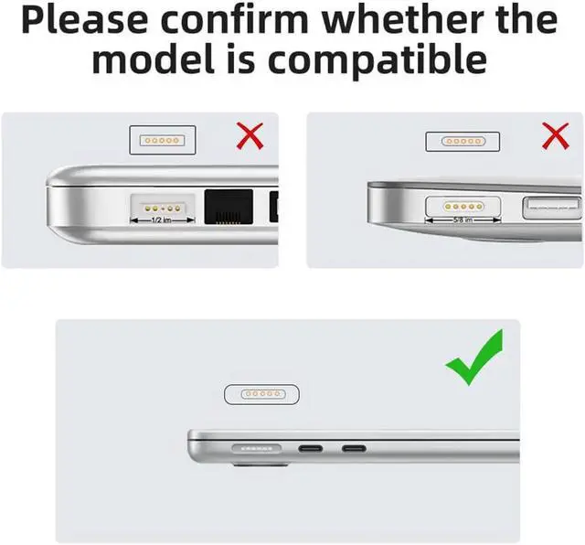 Alt view image 4 of 4 - 100W USB Type C Magnetic PD Adapter For Magsafe 3 MacBook Air Pro Led Indicator Fast Charging Adapter Magnet Plug Converter