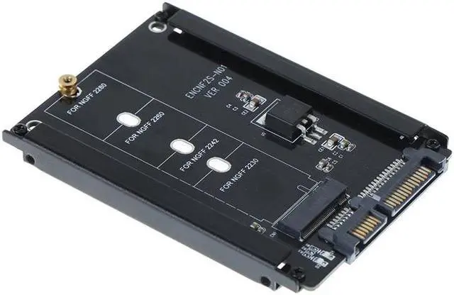 Main image of Amify M.2 SATA-Bus NGFF SSD to 2.5 SATA 3.0 6Gb Adapter Convert Card w/ Metal Mounting Bracket,B+M Key NGFF SSD to SATAIII 6Gbps Adapter For 2230/2242/2260/2280mm BYKfgbl