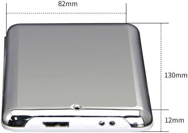 Alt view image 2 of 6 - ENU325SSDHTS 2.5" USB 3.0 HDD SATA External Hard Drive Disk Enclosure Case Box Support UASP for 7 & 9.5mm SATA I/II/III SSD and HDD